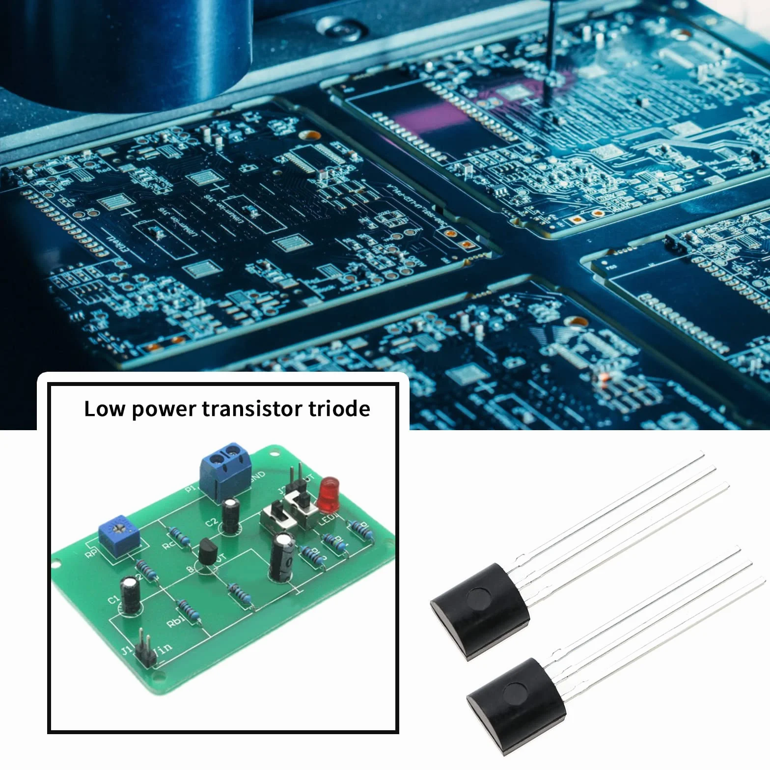 200 szt. BC547 TO-92 NPN tranzystor 0,1 A 45 V do elektronicznego projektu DIY panel słoneczny ładowarka obwód rozwoju produktu zasilanie przełączające
