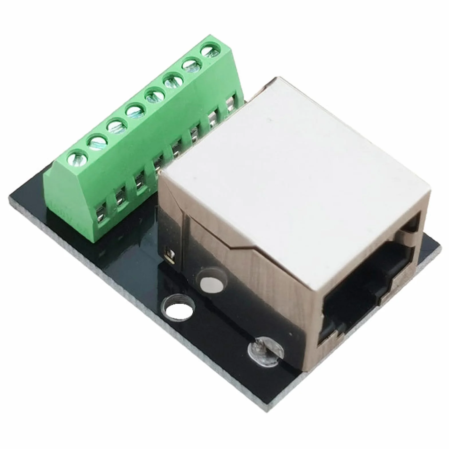 RJ45 8-pinowy Ethernet Dual żeński Breakout Board 2,54 mm Pitch adapter z podwójnym gniazdem