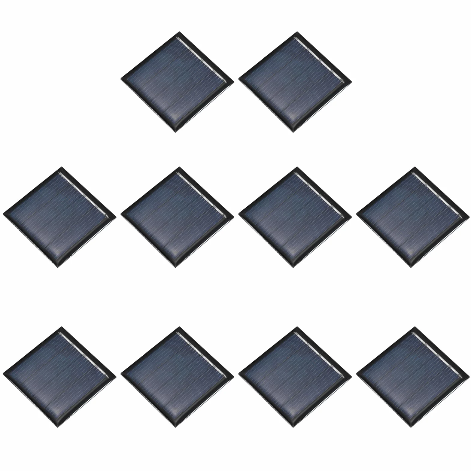 QUARKZMAN 10 sztuk mini modułów solarnych 2 V 0,08 W 0,04 A do ładowania energii słonecznej, małe ogniwa fotowoltaiczne do ładowania, materiały do zabawek elektrycznych, zestawy systemów solarnych