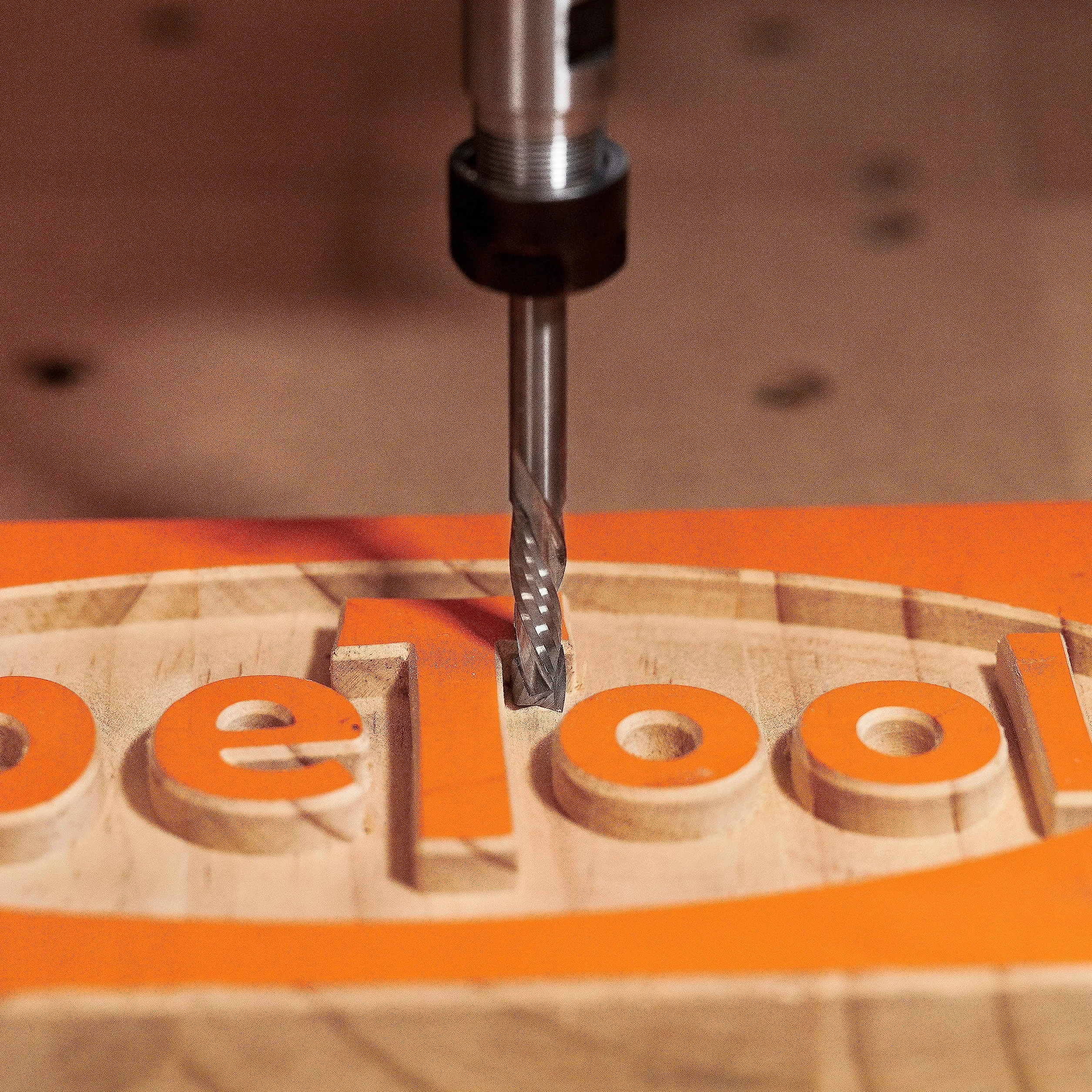 SpeTool Bit kompresyjny w górę w dół, trzpień 4 mm x 25 mm, cięcie spiralne frezy HRC55 z węglika spiekanego CNC, do rzeźbienia w drewnie, grawerowania, szlifowania, frezy do frezarek