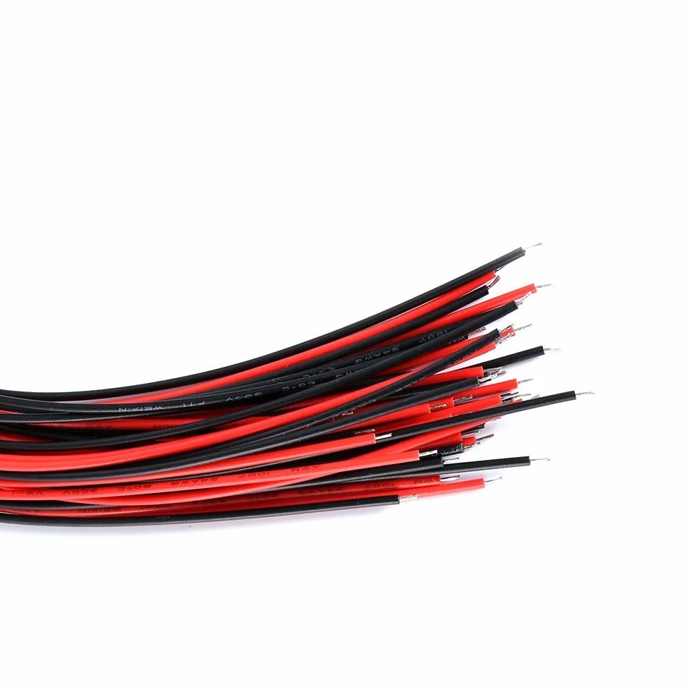 20 x 3 mm LED z kablem 20 cm 12 V DC/LED gotowe okablowanie (3 mm, białe)