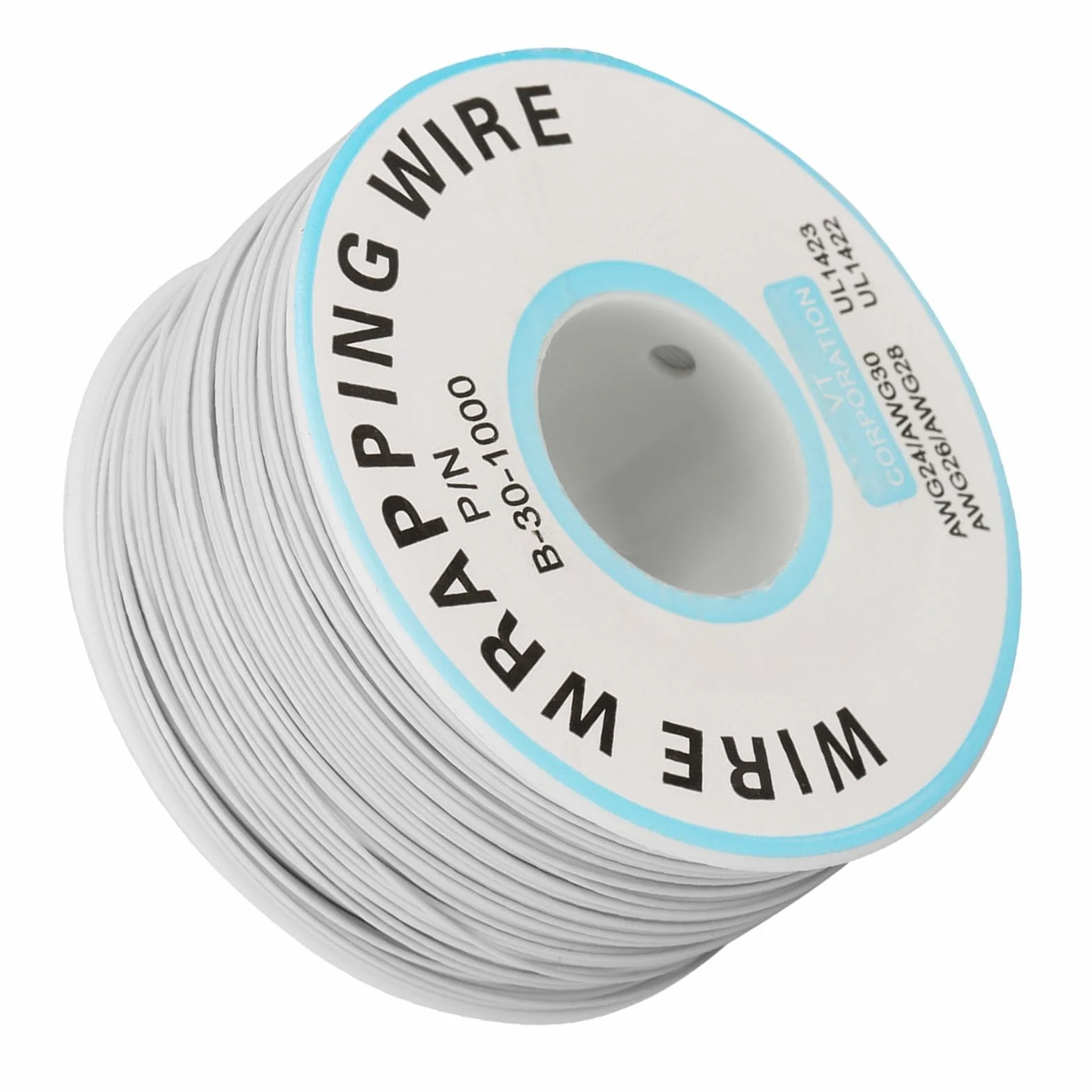 Drut Miedziany Cynowany 30AWG 0,25mm Izolowany Silikonem 200m Biały do Lutowania PCB Kabel Elektryczny