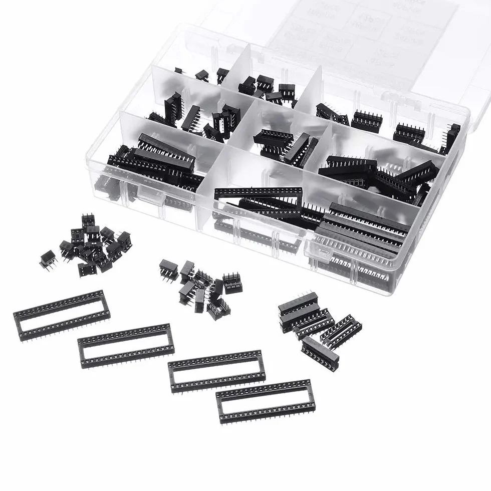 DollaTek 122 szt. DIP IC adapter wtykowy lutowania 6-40 pinów