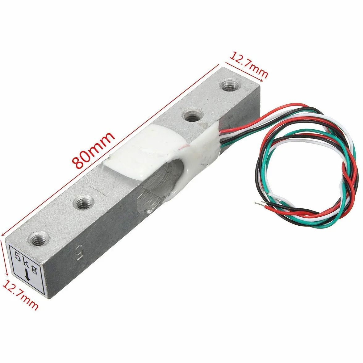 DollaTek Czujnik ciśnienia wagowego o wadze 10 kg z adapterem A/D HX711AD