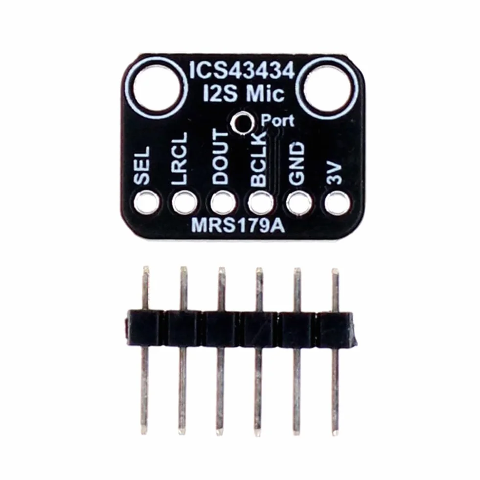 Do projektów audio "zrób to " kompatybilny moduł mikrofonu I2S MEMS ICS-43434 Audio Capture Mini - z filtrem niskiego przepustowości