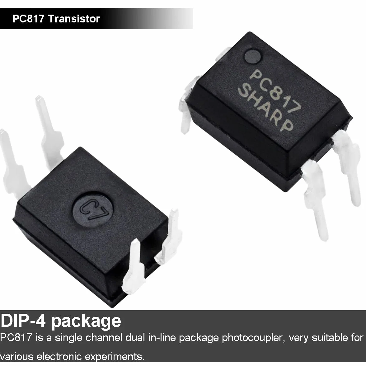 PC817 Tranzystor DIP-4 2,54 mm 50 szt. 4-pinowy