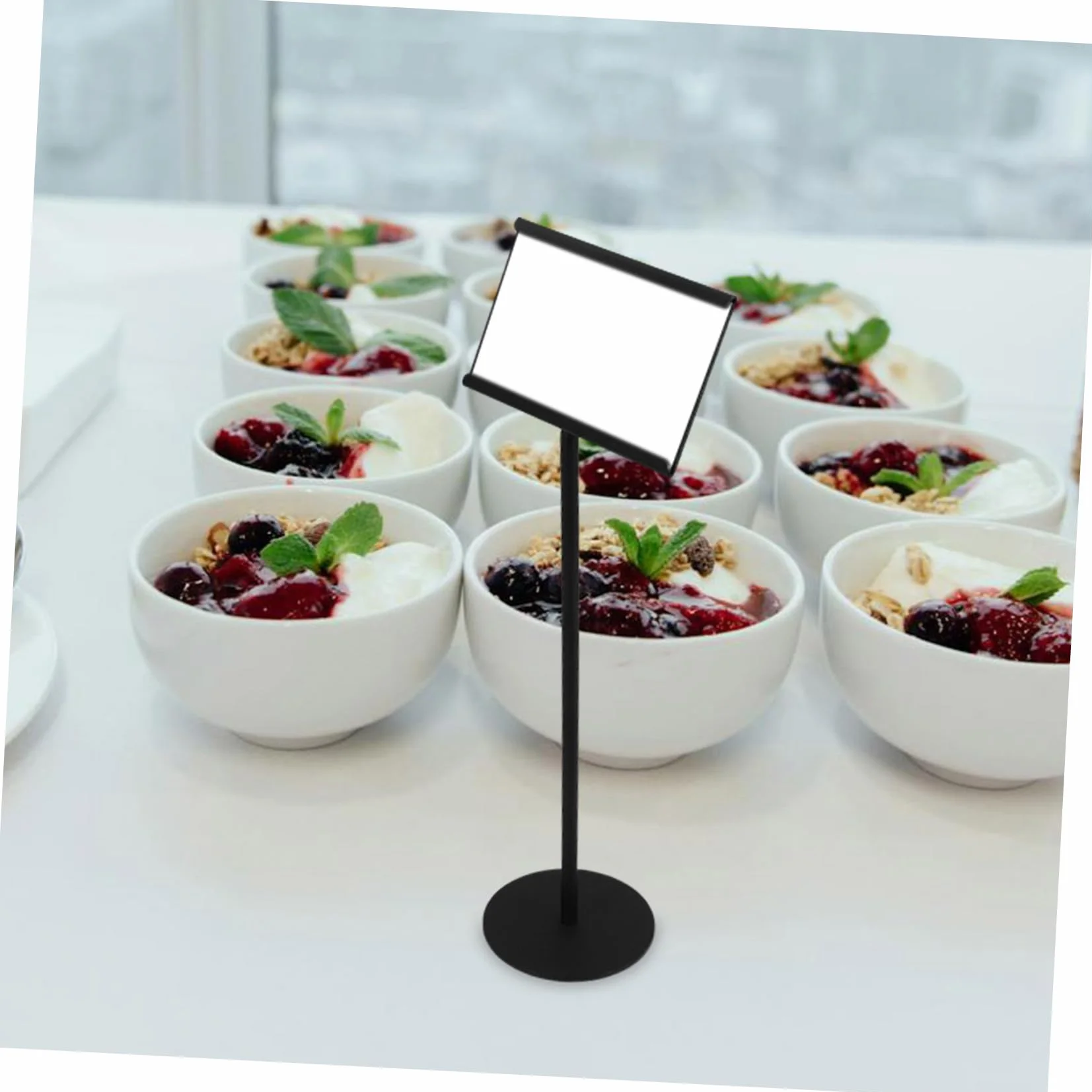 Stojak Kartki Stołowe z Stali Nierdzewnej Elegancki Uchwyt Zdjęcia Do Dekoracji Weselnych i Biznesowych z Możliwością Łatwej Zmiany Treści