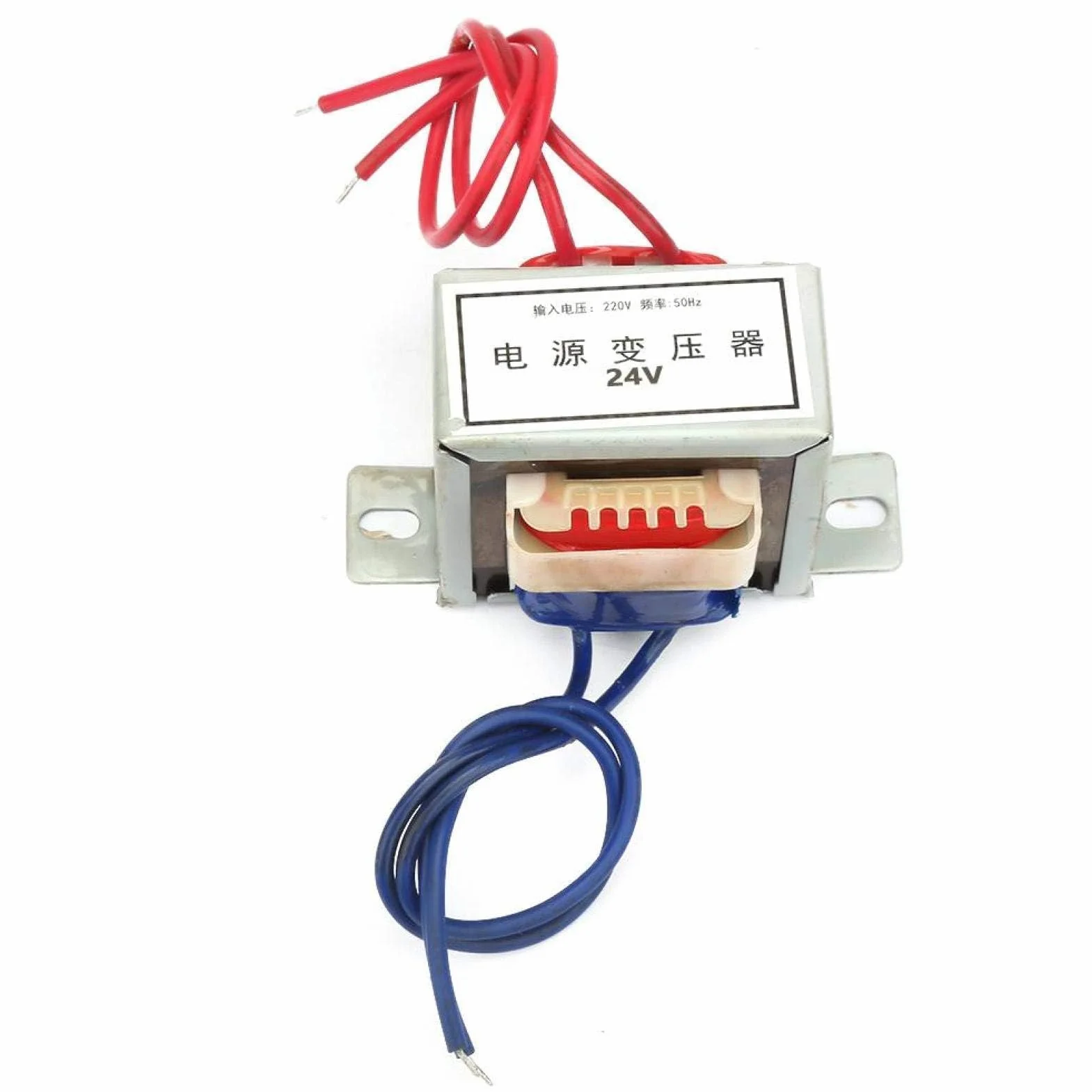 Transformator mocy EI, pojedynczy transformator mocy AC 12V/24V Napięcie wyjściowe 10W Wejście 220V 50Hz do urządzeń domowych Urządzenia przemysłowe(24V)