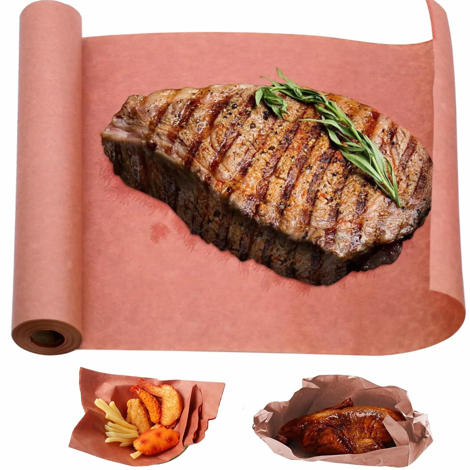 Papier rzeźniczy CALLYSONIC 30 cm x 10 m do wędzenia BBQ
