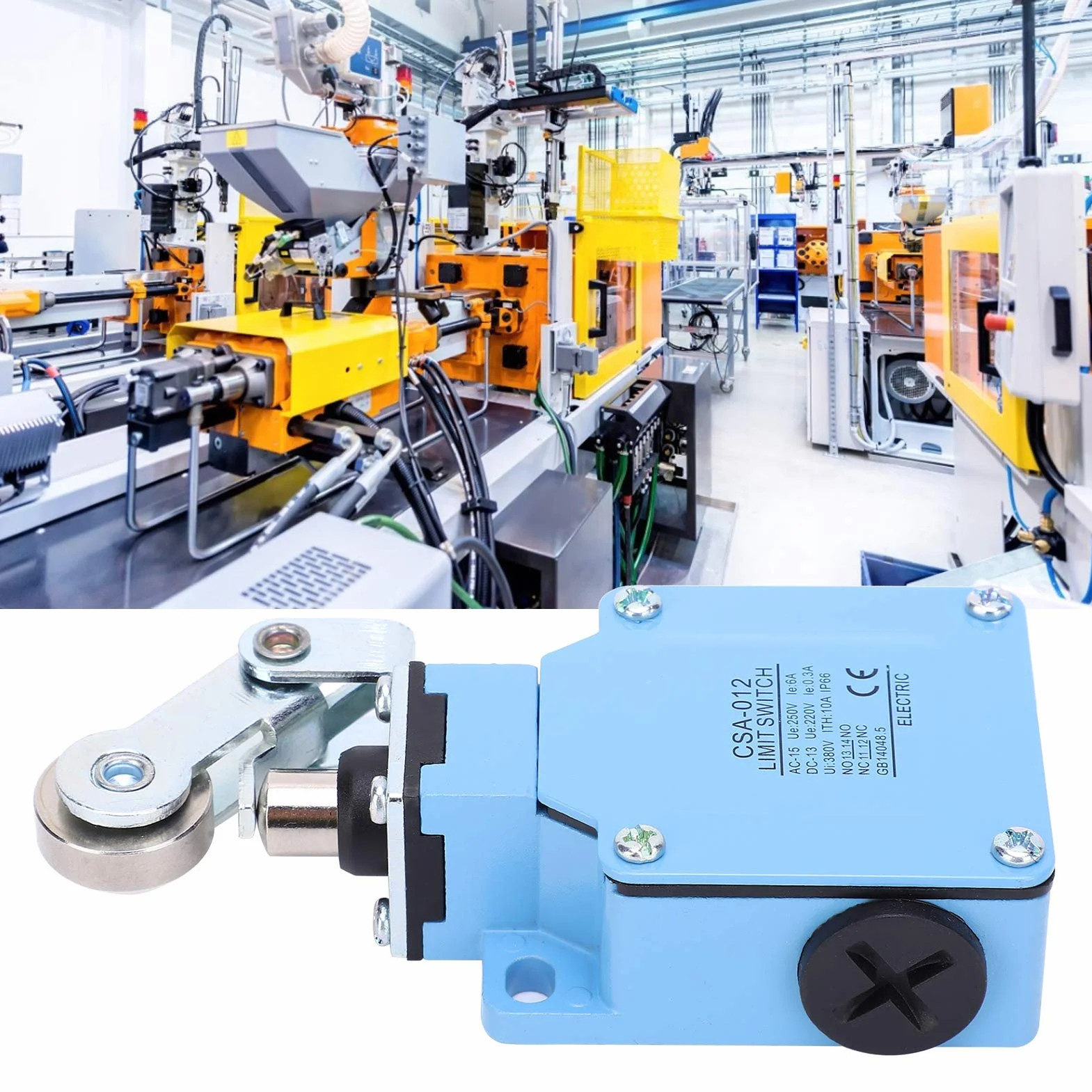 Przemysłowy Wyłącznik Krańcowy Rolkowy 250VAC/6A 220VDC/0.3A z Automatycznym Resetem