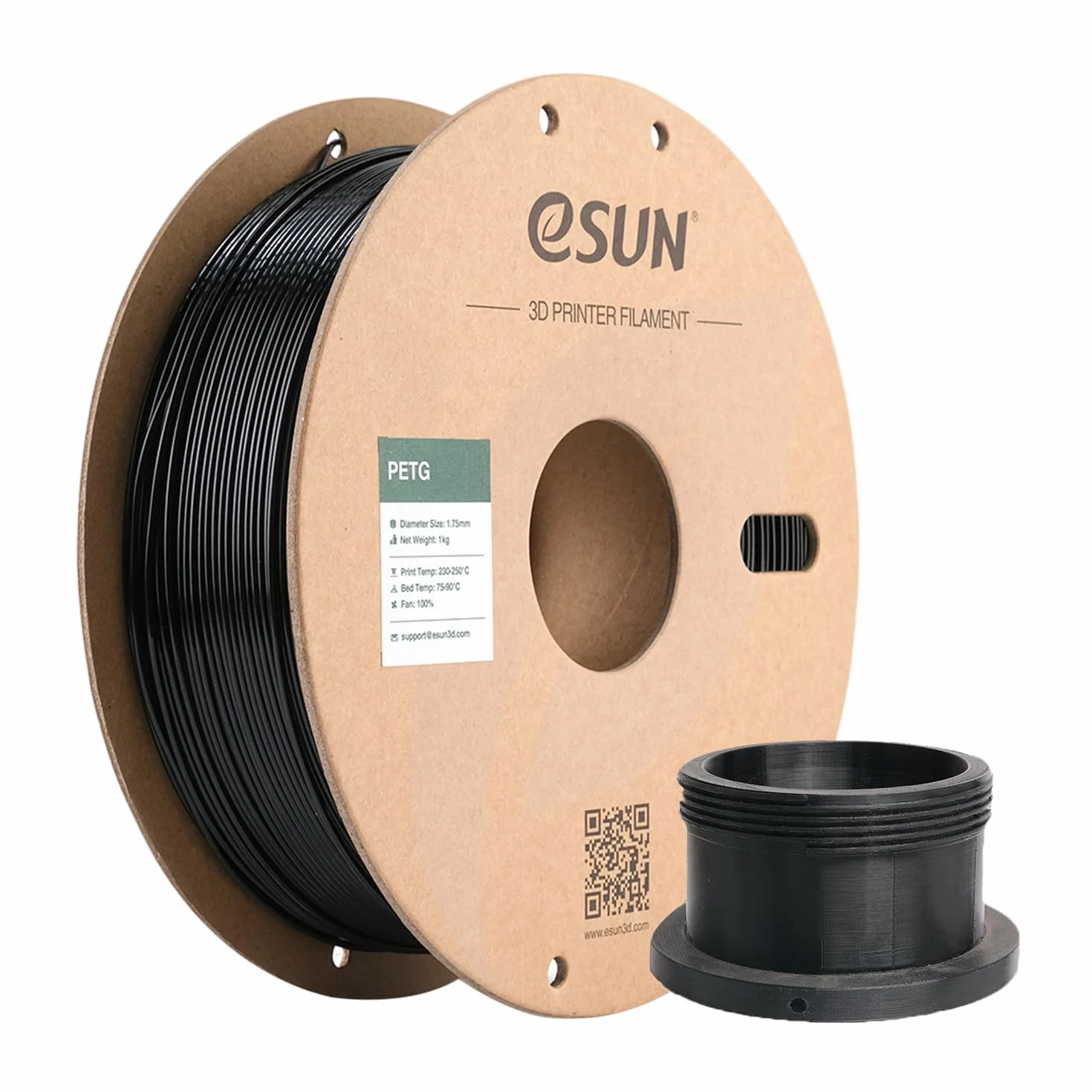 eSUN PETG Filament 1.75 mm 2.5 kg Czarny do Drukarek 3D