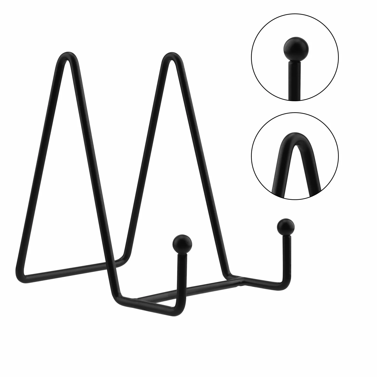 3 sztuki ?elaznych stojaków na wy?wietlacz, 4 cale, metalowy stojak na talerze, ?elazny uchwyt na talerze, stojak na ram?, stojak na ksi??ki, zdj?cia