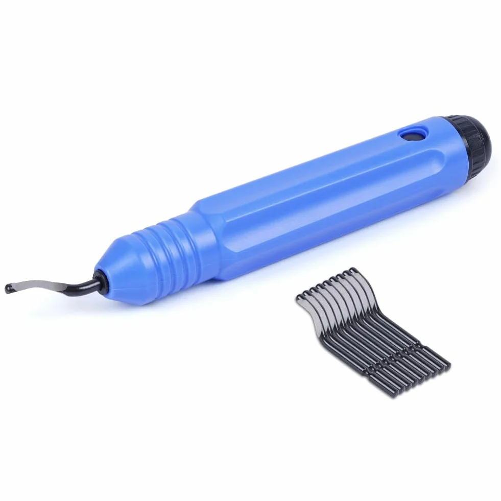 Flintronic Uniwersalne narzędzie do usuwania zadziorów 360° z 10 ostrzami do drukarki 3D, tworzywo sztuczne, aluminium, stal nierdzewna