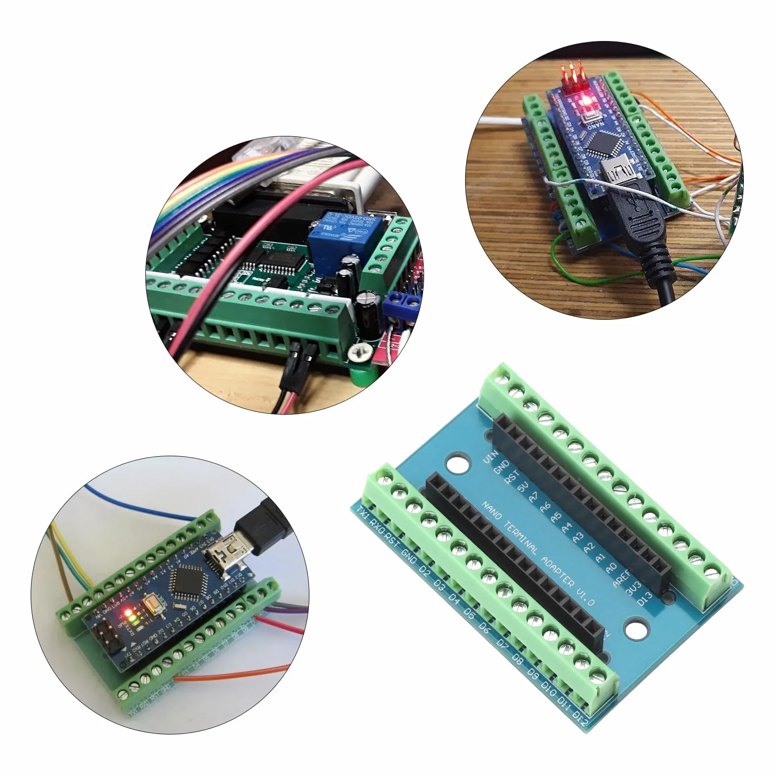 HENGBIRD Nano Shield IO Shield V1.0 Płyta Rozszerzająca z Zaciskami Śrubowymi do Arduino