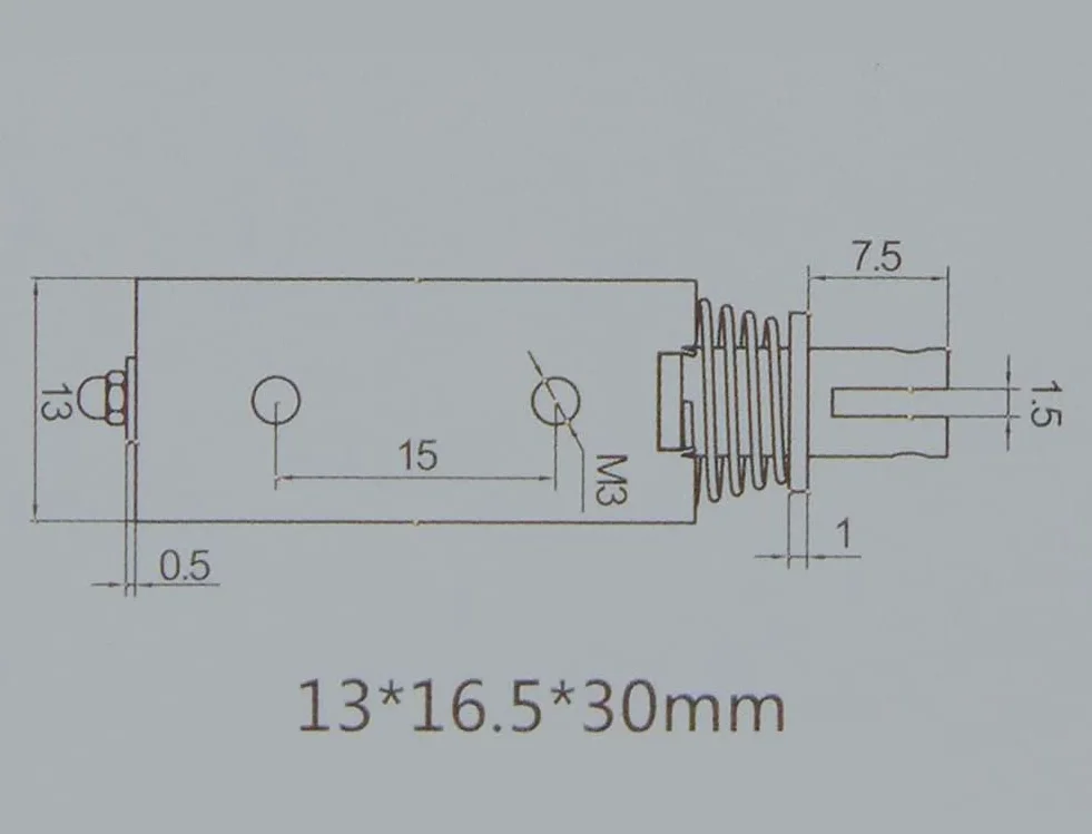 Sterownik automatyki elektromagnesu 6V DC 300mA Elektromagnes pociągowy DC 5N Wysuwany zakres 10mm