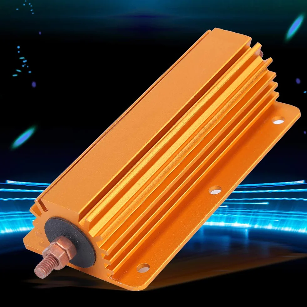 RX24 200W 8 Ohm Aluminiumgehäuse Drahtgewickelter Widerstand Hochleistungswiderstand 100 x 52 x 29 mm