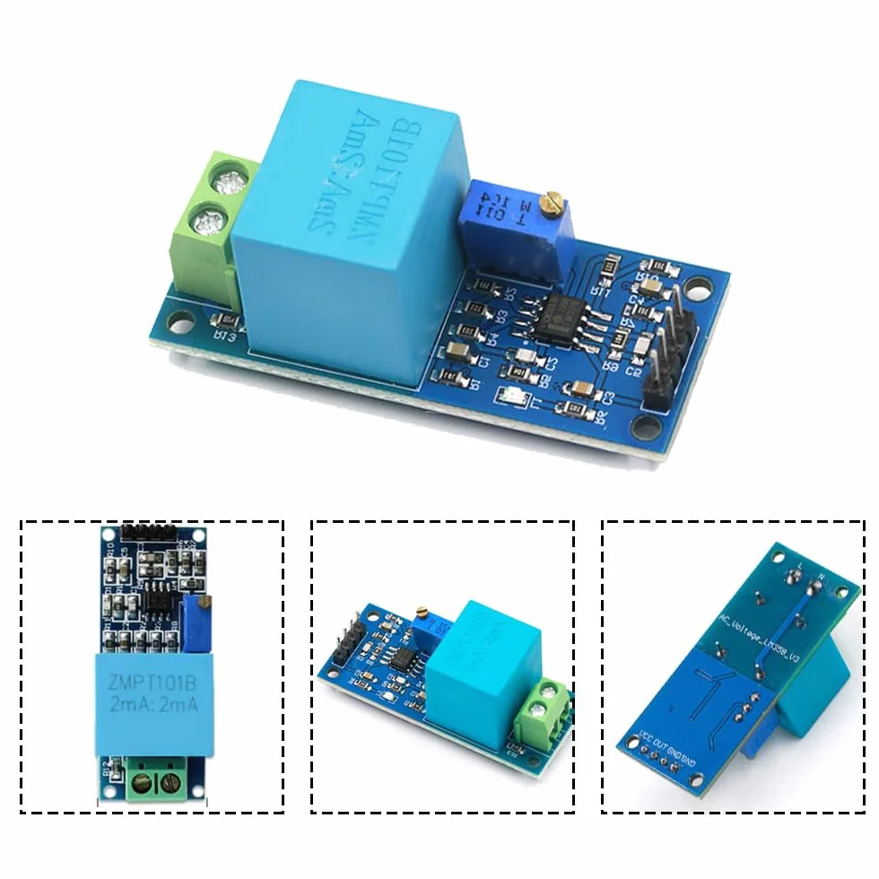 ZMPT101B Active Single Phase Voltage Transformer moduł przetwornicy napięcia 5~30V czujnika