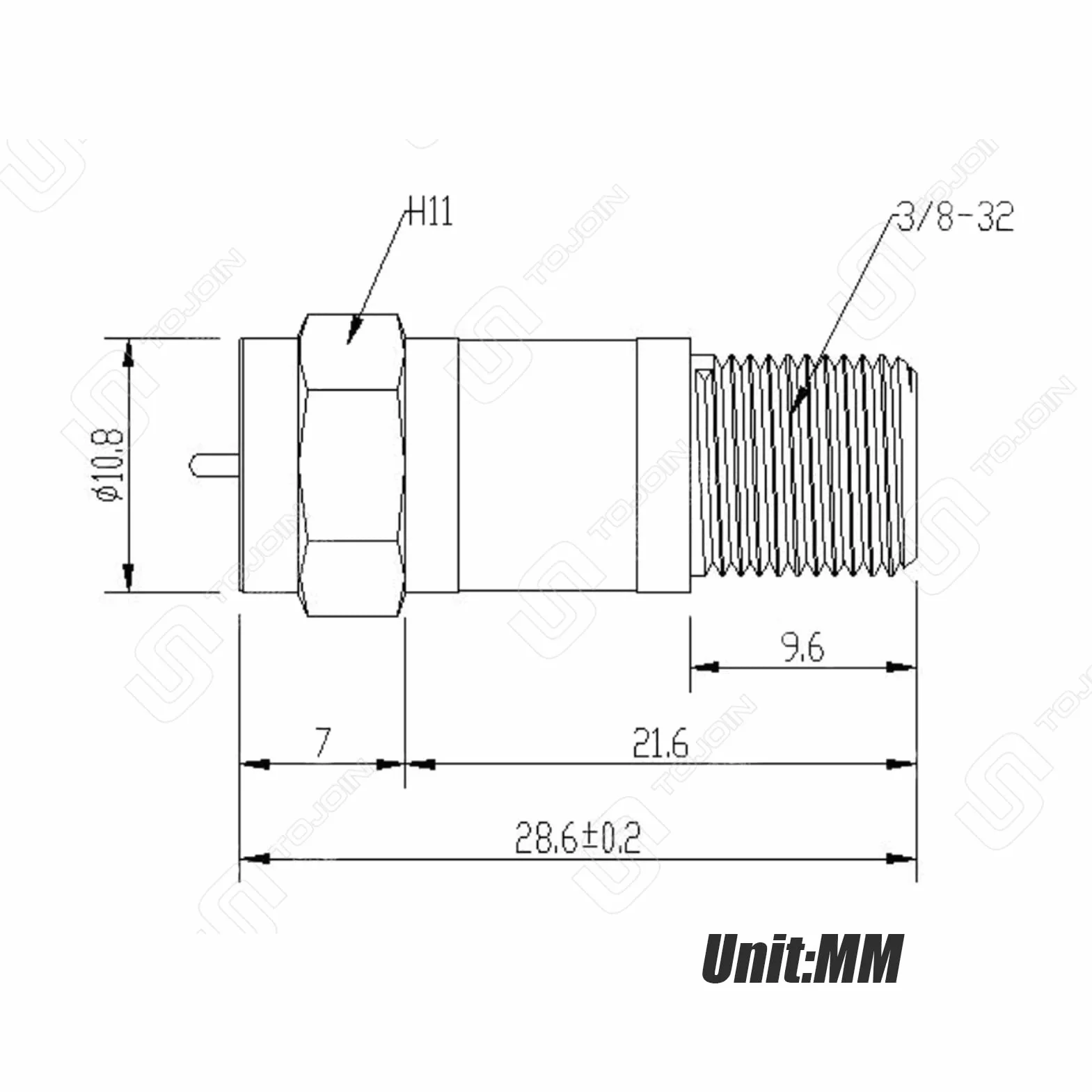TOJOIN 2 szt. DC Block In-Line SMA/N/F męski na żeński adapter koncentryczny RF 50-6000MHz Złącze blokuje napięcie DC z radia lub sprzętu testowego RF (DB-F-JK)