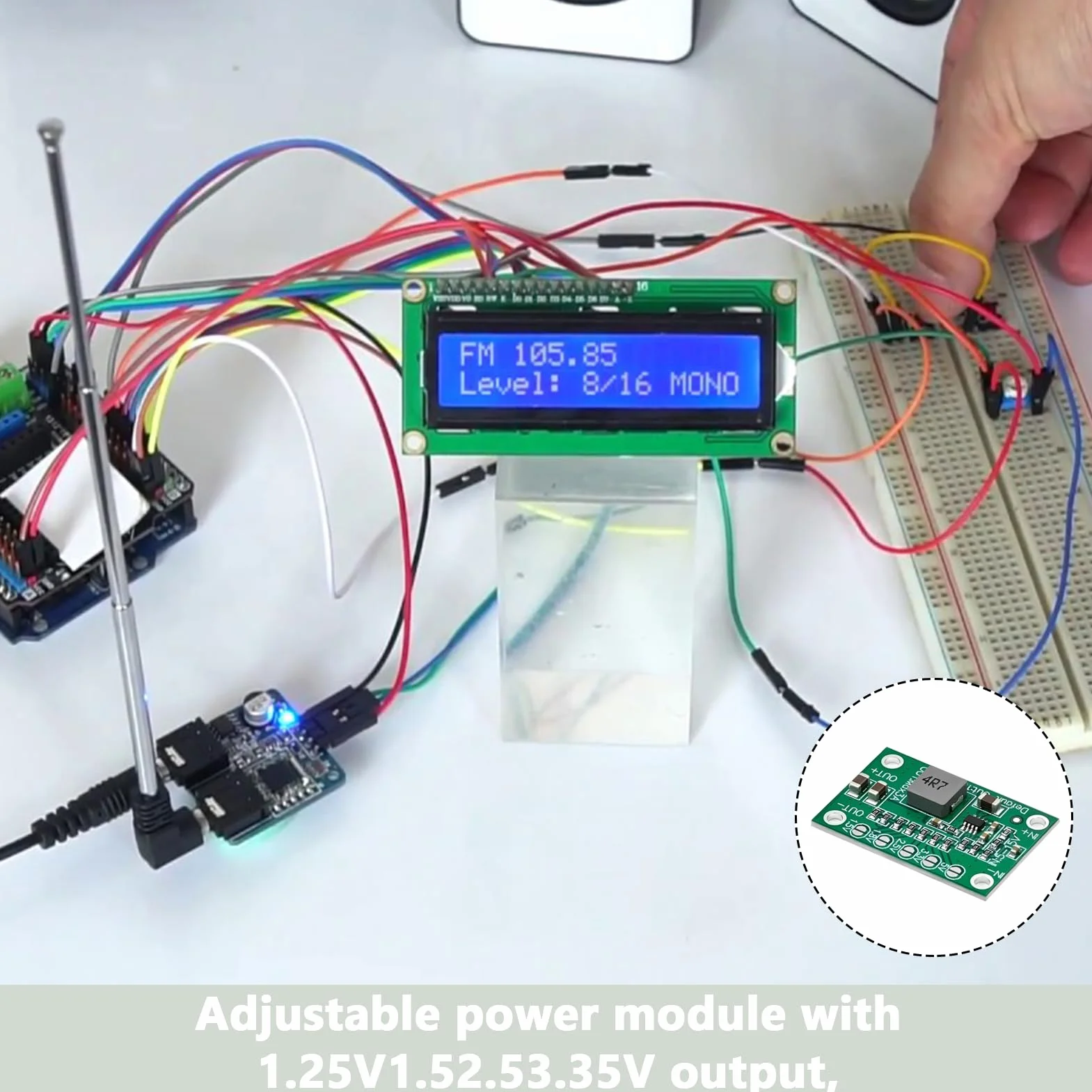 DC-DC Step Down Converter, 5 sztuk 5 V-15 V do 1,25 V/1,5 V/1,8 V/2,5 V/3,3 V/5 V, prąd wyjściowy 3 A, regulator napięcia Buck, konwerter Buck Converter do zastosowania w drukarkach 3D, zegarkach