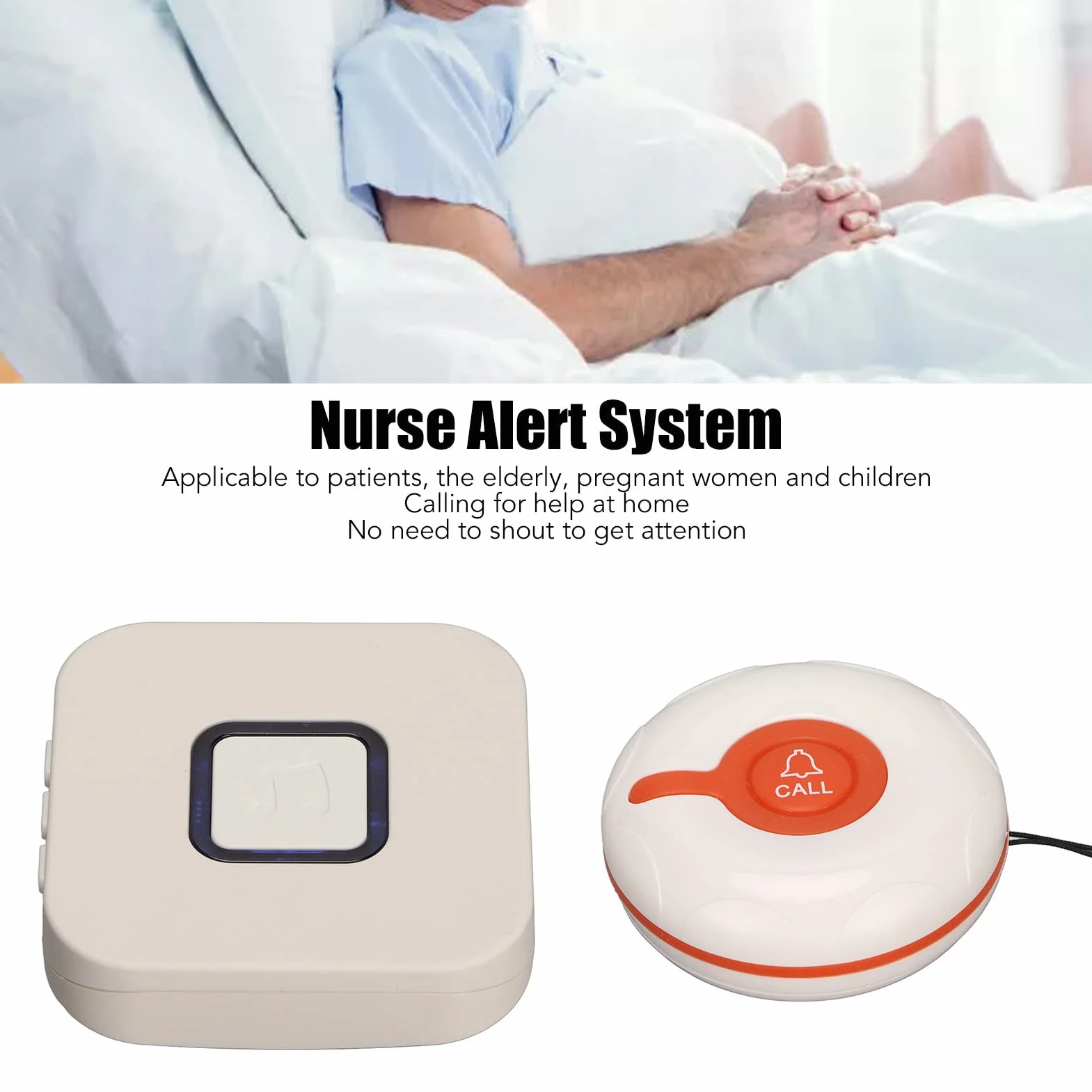 Pager Opiekuna Awaryjny System Monitorowania Starszych Dzieci 1 Odbiornik 1 Przycisk Wywołania 330 M