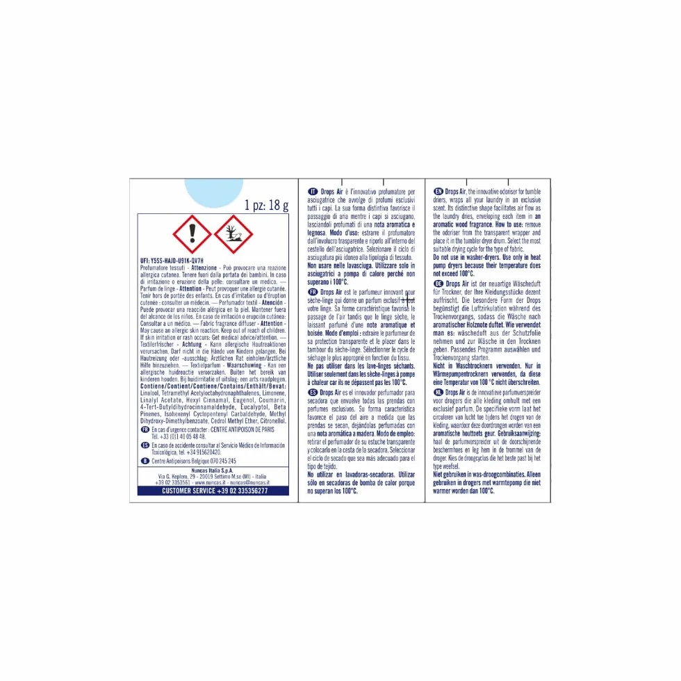 Nuncas Italia S.P.A. Drops Air Garden 29 ml
