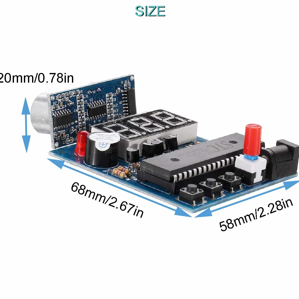 Zestaw ultradźwiękowy do lutowania elektroniki HC-SR04 moduł czujnika USB DC