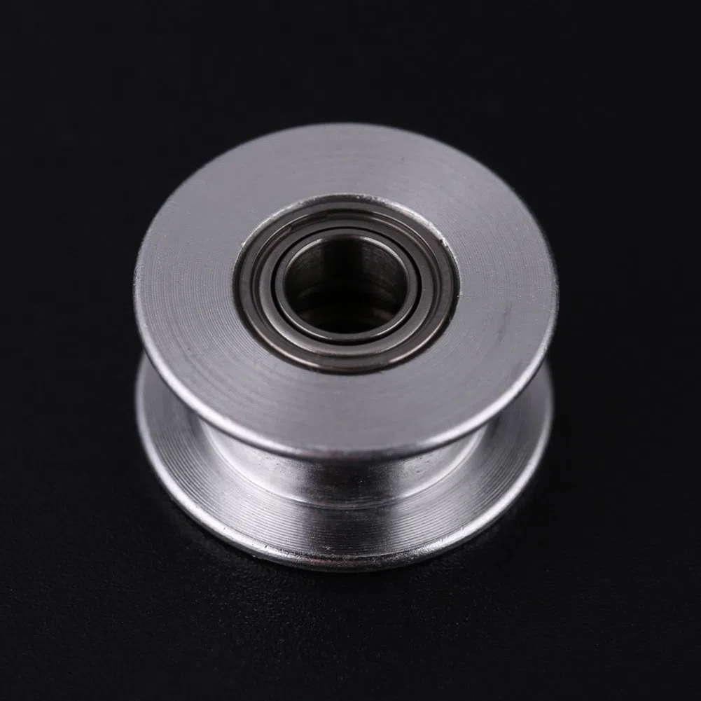 Zahnriemenscheibe, hochwertiges Aluminium glatt 2GT 6mm / 10mm breiter Riemenscheibenriemen 16T / 20T 3mm / 5mm Bohrung 3D-Drucker Accessary 5pcs / Set(W6mm, 20T, Bore 5, Toothless)