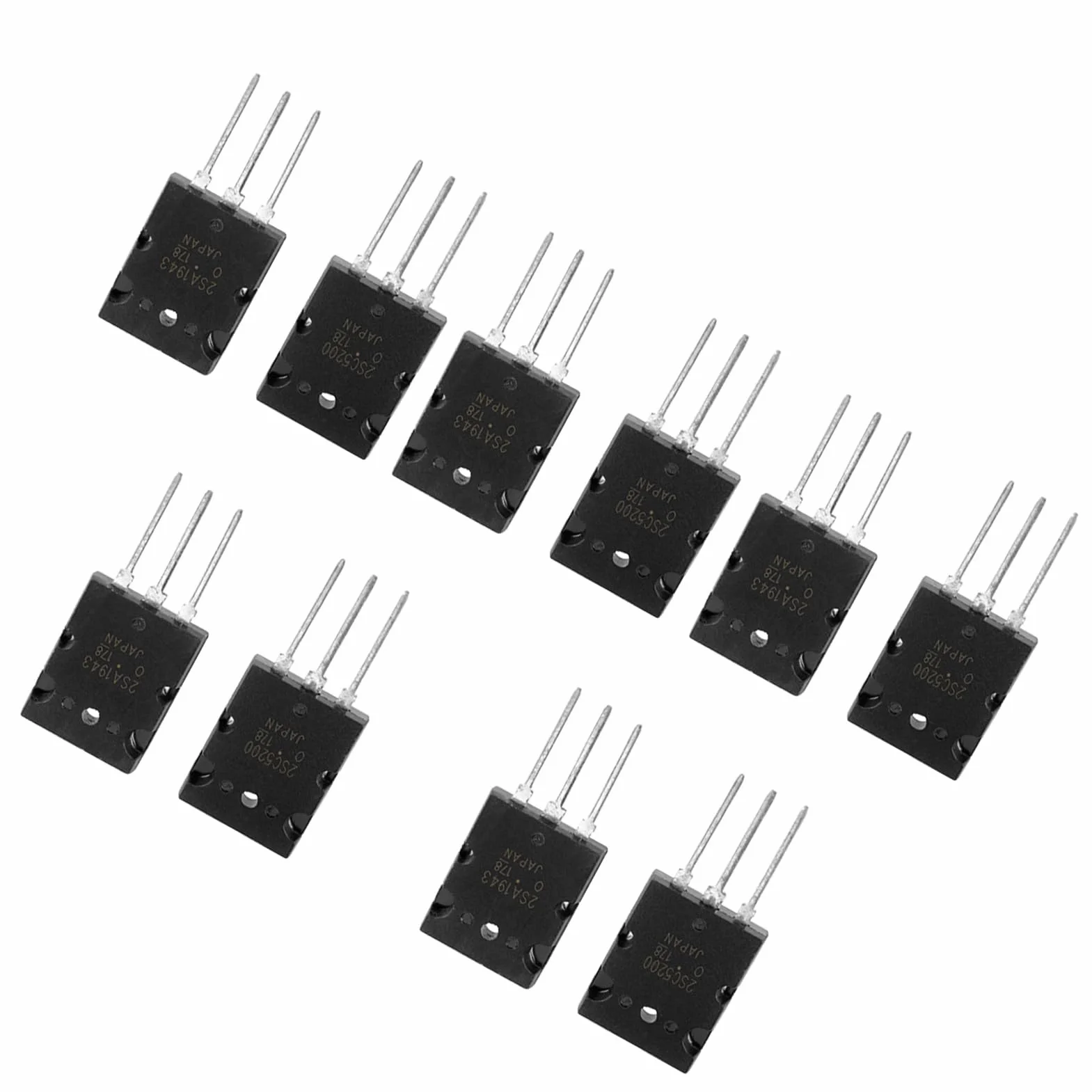 5 x + 5 x 2SC5200 tranzystor audio, 5 par czarny 2SC5200 połączenie wysokiej wydajności