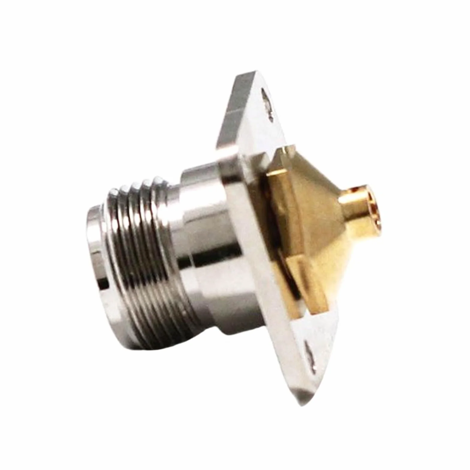 Typ N żeńskie 4-otworowe złącze lutowane na kabel RG402.141 RG405.086 Terminal