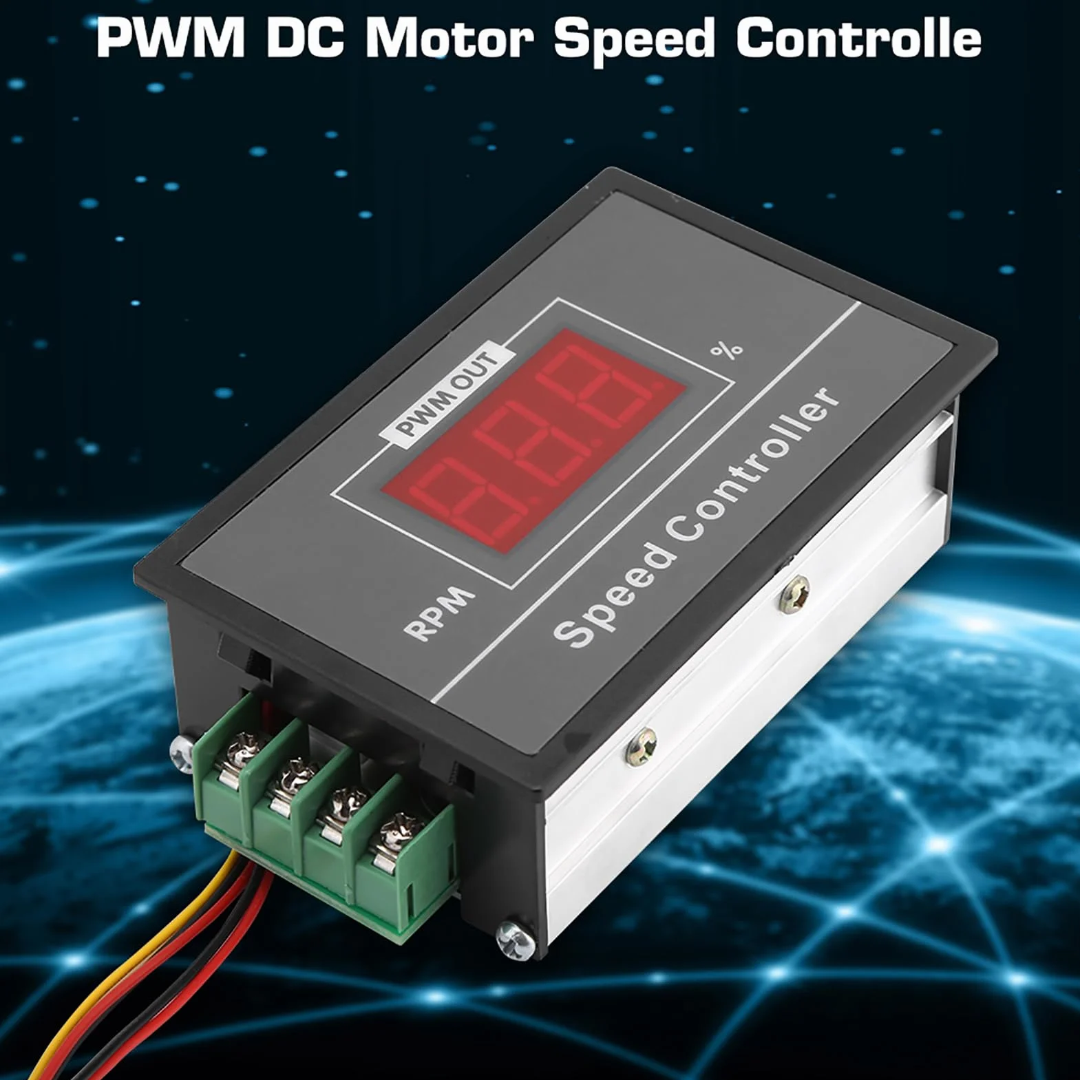 Regulator Prędkości Silnika DC, 6-60V, 30A, z Wyświetlaczem LED, PWM