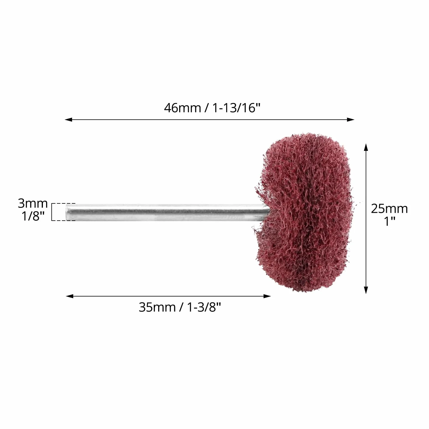 QWORK® 40 szt. zestaw szlifierski do polerowania, trzpień 3 mm, narzędzie obrotowe