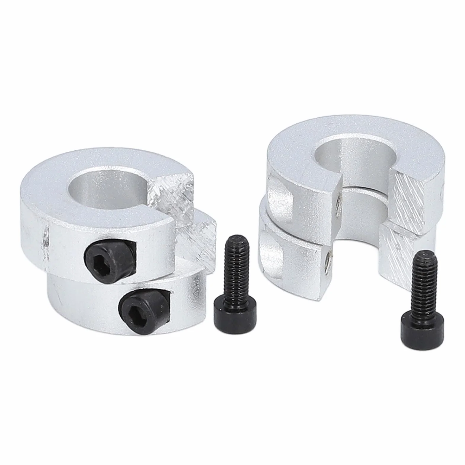 Liniowe Kołnierze Zatrzymujące Szyny SBR20 Aluminium 10mm 4 szt. Pierścieni Mocujących
