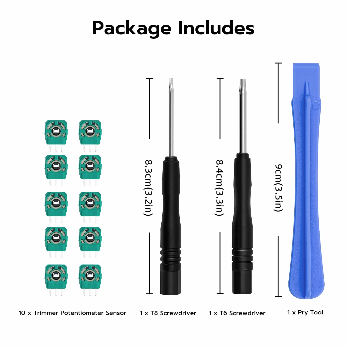 Mcbazel 10K Zapasowy czujnik potencjometru Trimmer dla kontrolera Xbox Series X/S, Xbox One, Xbox One X/S, Xbox Elite