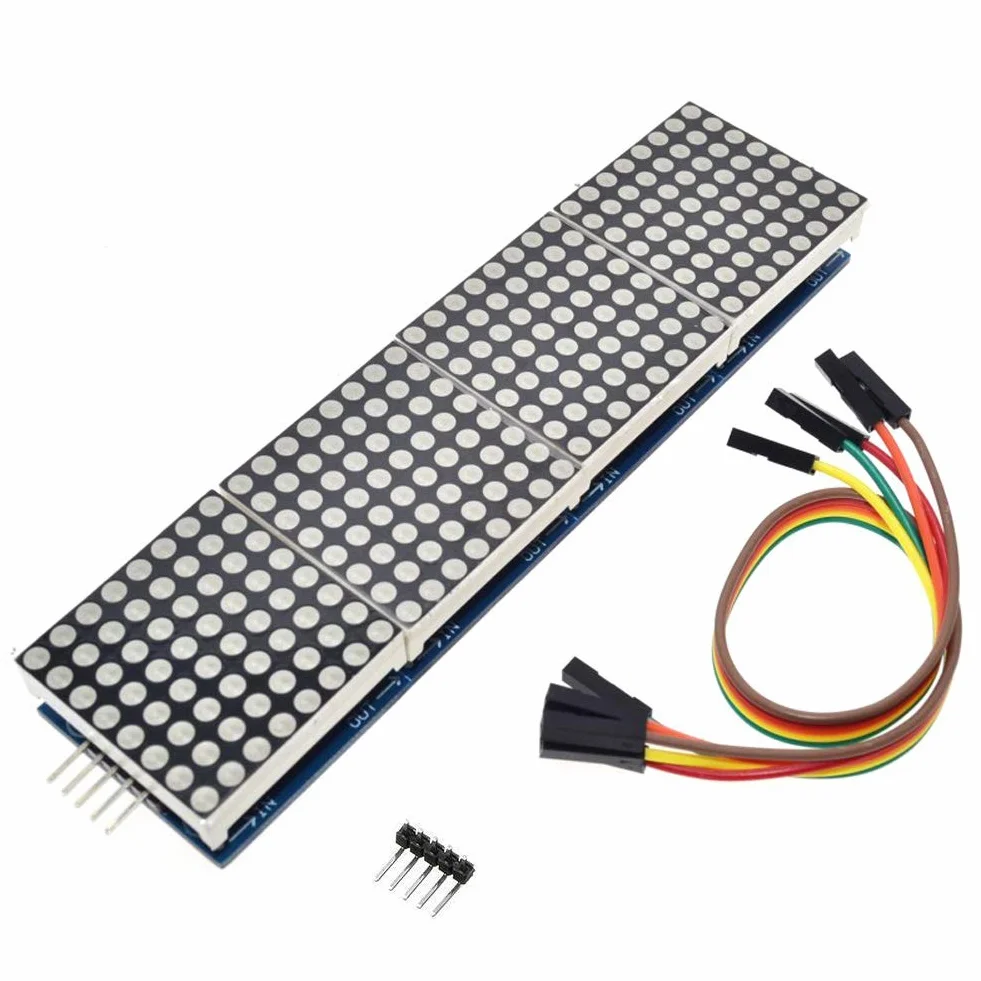 8x32 Dot Matrix pojedyncze niebieskie światło MCU sterujące LED moduł wyświetlacza do Arduino/MCU/51/AVR/STM32/Raspberry Pi