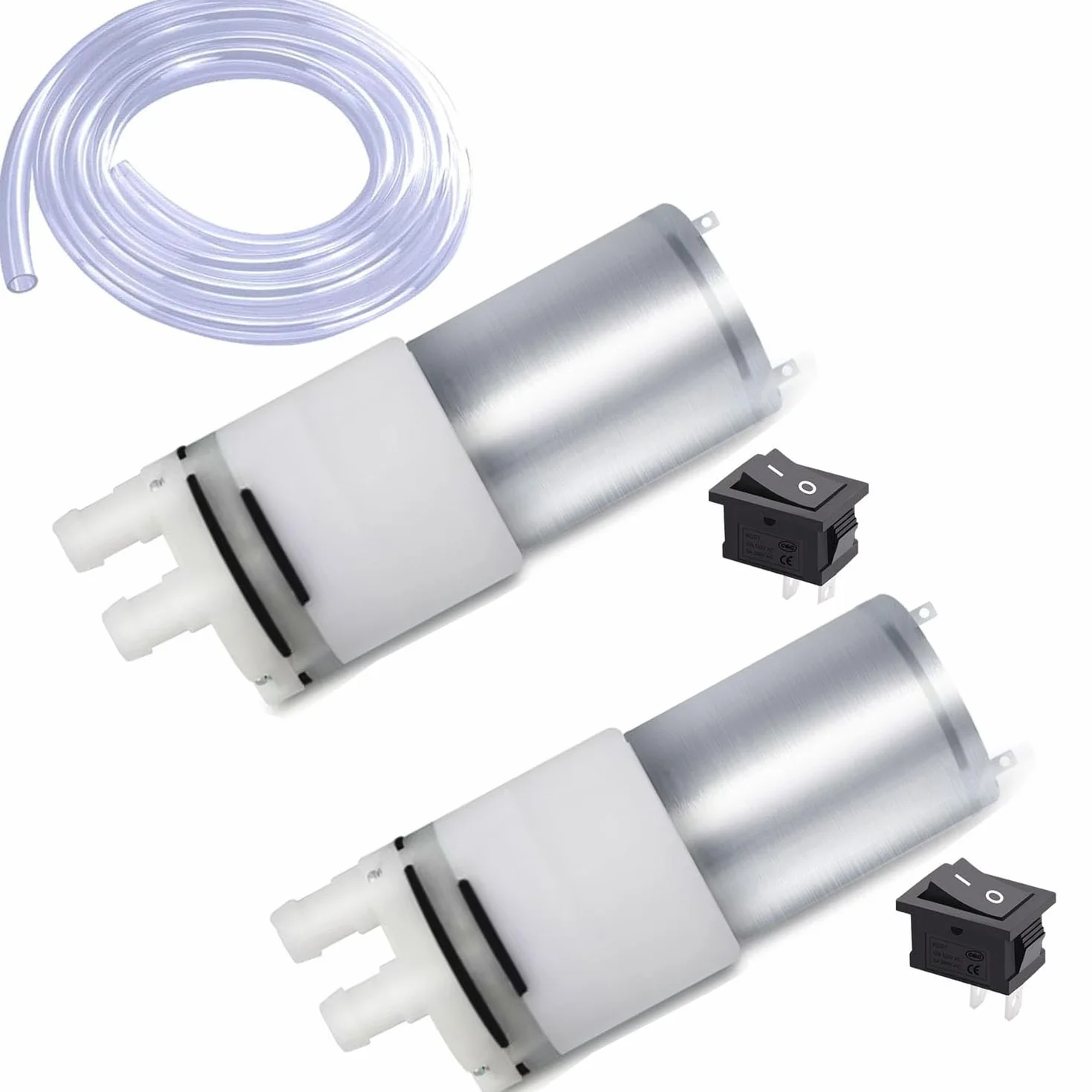 RUNCCI-YUN 2 pary DC 12V 370 Mini pompa wodna samozasysająca elektryczna membrana do ekspresu do herbaty chłodzenie wodą zbiornik na ryby
