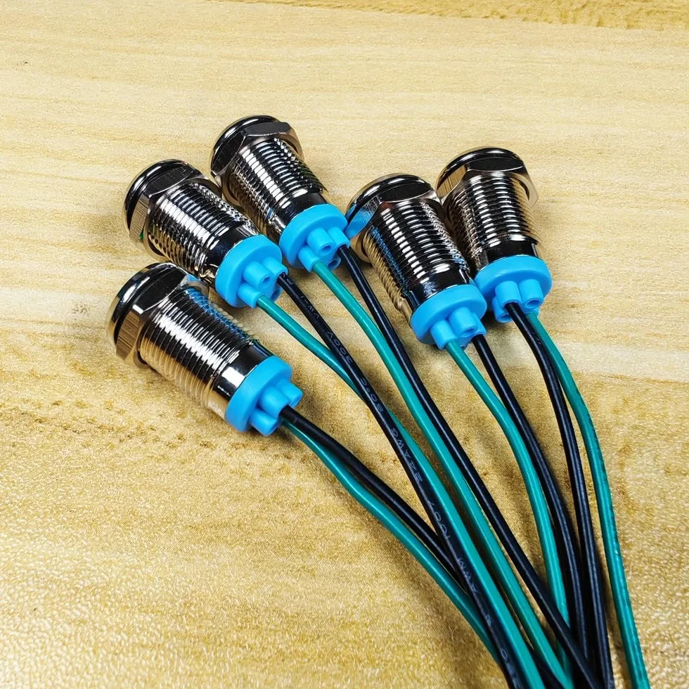 Gebildet 5sztuk 10mm Energooszczędna Dioda LED Wskaźnik Świetlny 3V-9VDC Wodoodporna Lampka Sygnalizacyjna Czerwona