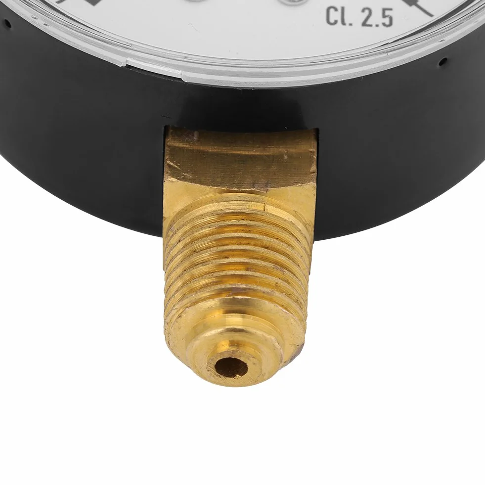 Air Pressure Hydraulic 1/4 NPT 0-6 Bar Dial Meter Water Air Instrument