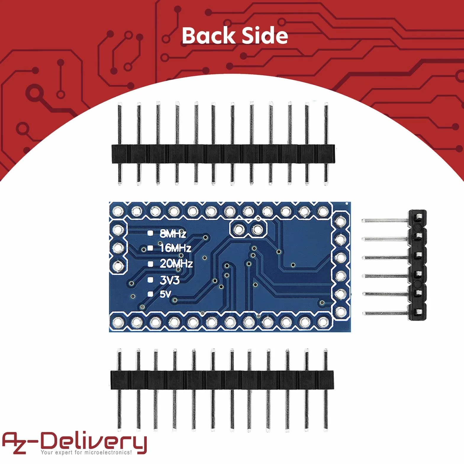 AZDelivery PRO MINI z 5V ATmega328 i 16MHz.