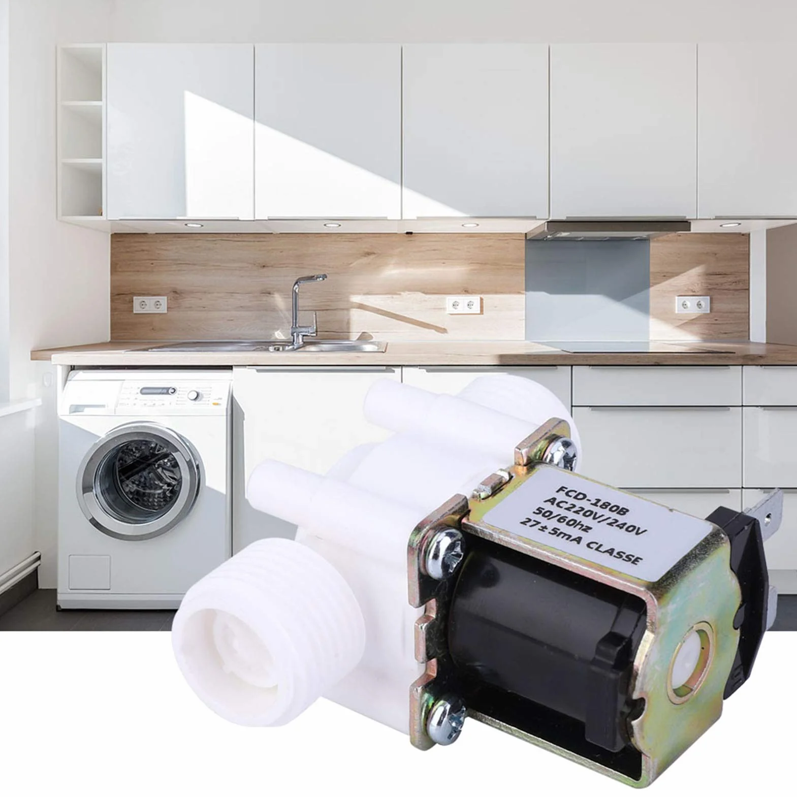 Zawór Elektromagnetyczny G1 2 Nc AC220-240V z Tworzywa Sztucznego