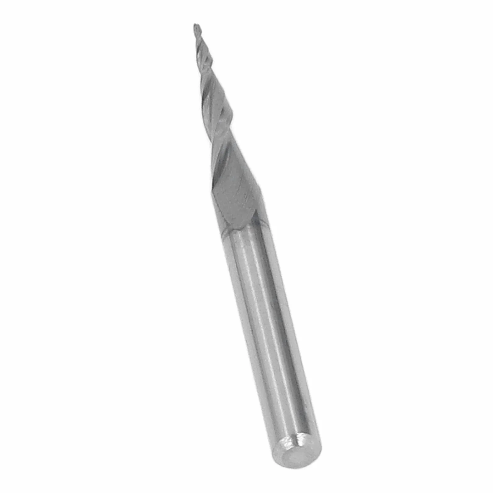 Frez kulowy CNC spiralny stożkowy ze stali wolframowej przedłużony trzpieniowy z węglika spiekanego do drewna aluminiowego