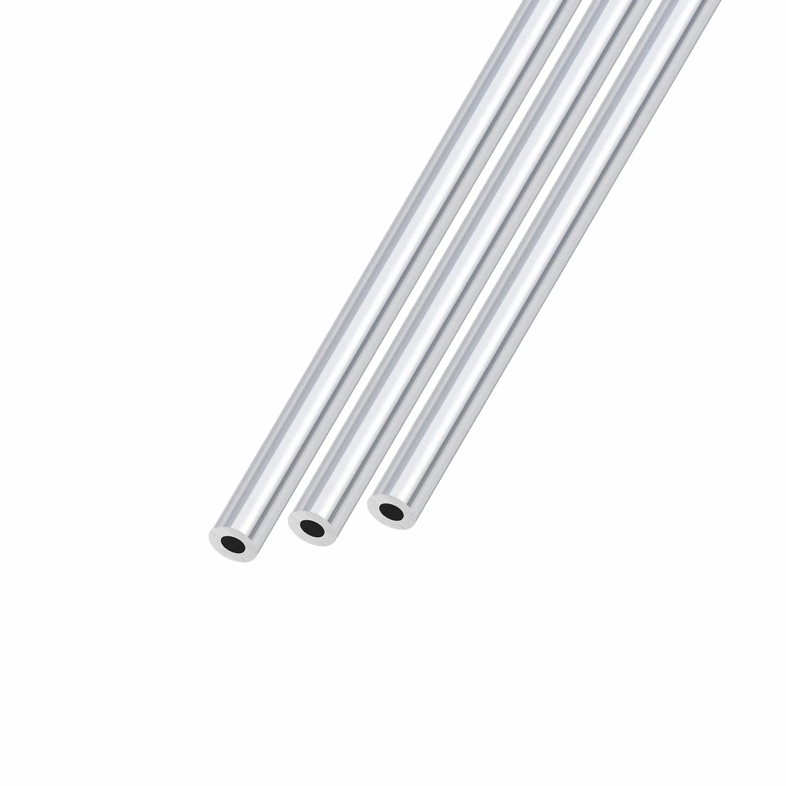 METALLIXITY 3 szt. aluminiowych rur 6063 (8 mm AD x 4 mm śr. x 300 mm dł.), aluminiowe okrągłe węże – do urządzeń gospodarstwa domowego, maszyn, rękodzieła