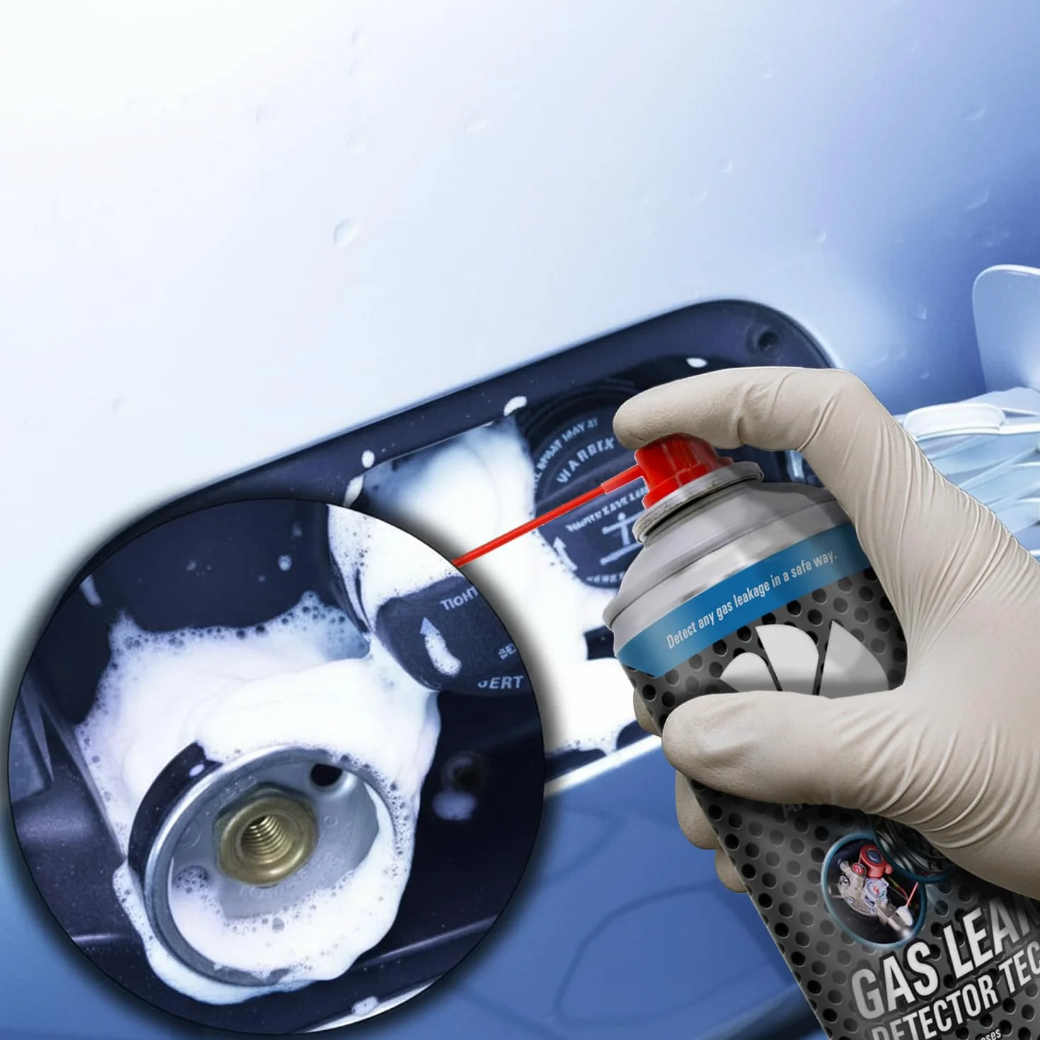 2x AABCOOLING Detektor Nieszczelności 300ml Tester Szczelności - Spray do Wykrywania Wycieków Powietrza w Układach Pneumatycznych - Szybka Diagnoza Nieszczelności Węży, Złączek, Reduktorów, Narzędzi