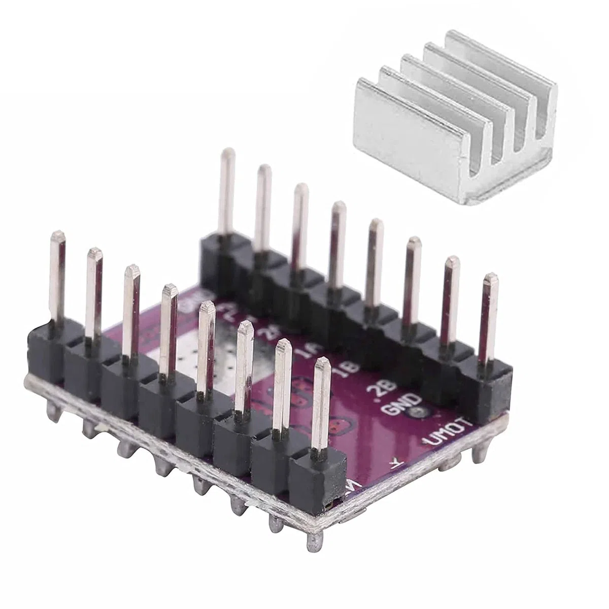 Moduł sterownika silnika krokowego DRV8825 z radiatorem, pasuje do części drukarki 3D, silnik krokowy 8,2 V ~ 45 V