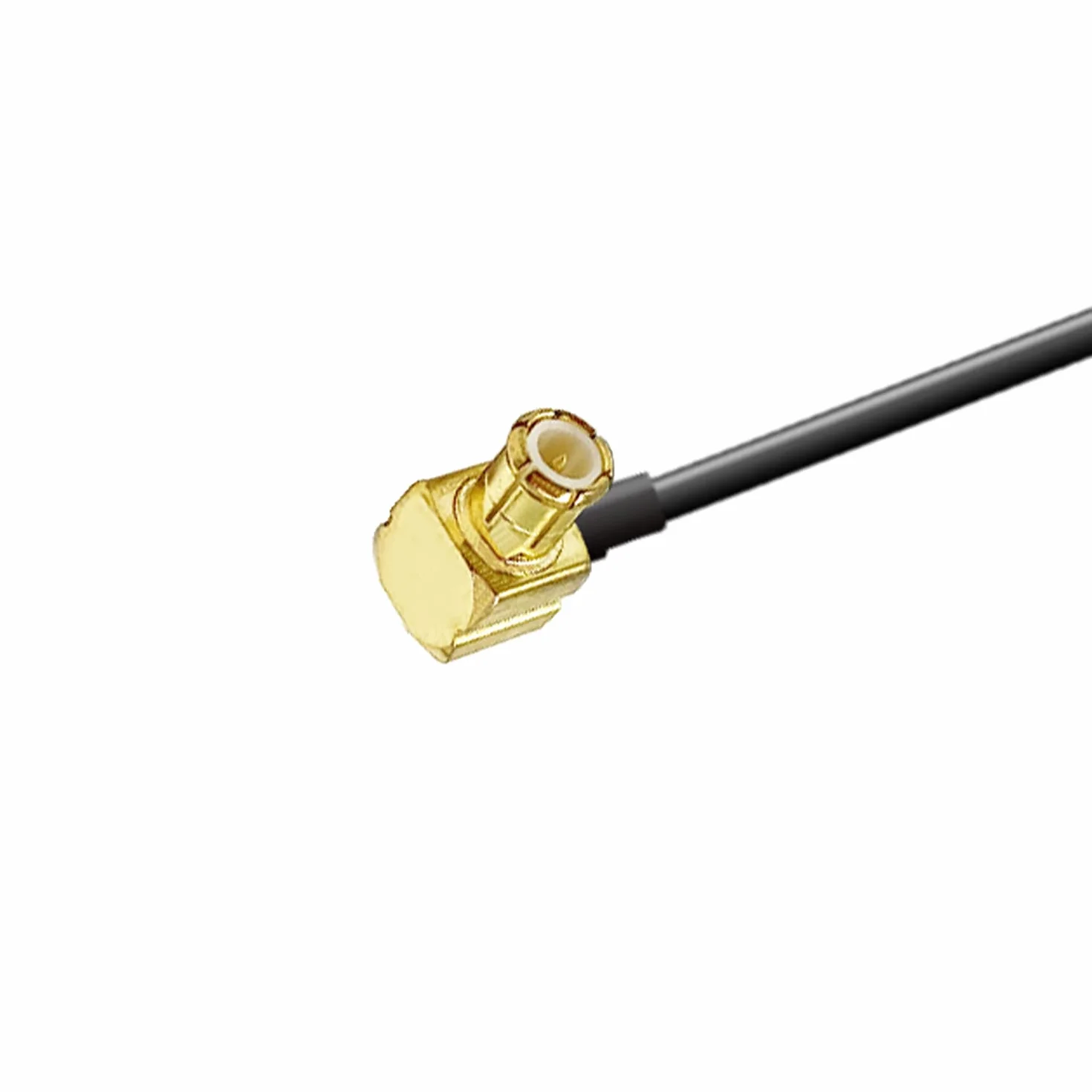 Vecys SMB Męski do MCX Męski Kątowy Adapter MCX RG174 Kabel 30 cm/12 cali Przedłużacz Antenowy