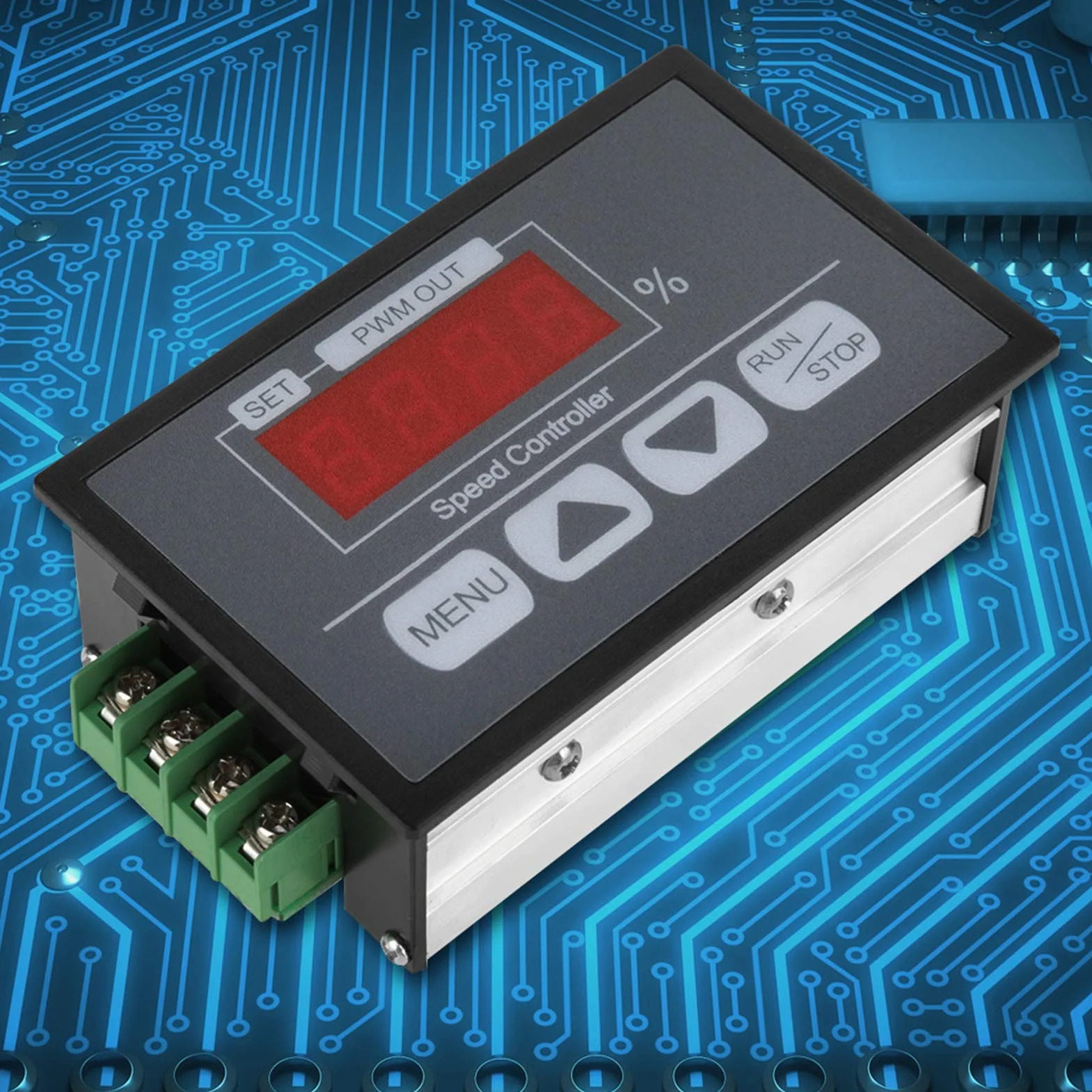 DC 6-60 V PWM regulator prędkości silnika gubernator cyfrowy wyświetlacz obrotomierz procent uruchamianie i zatrzymywanie regulator regulatora wolnej zmiennej prędkości