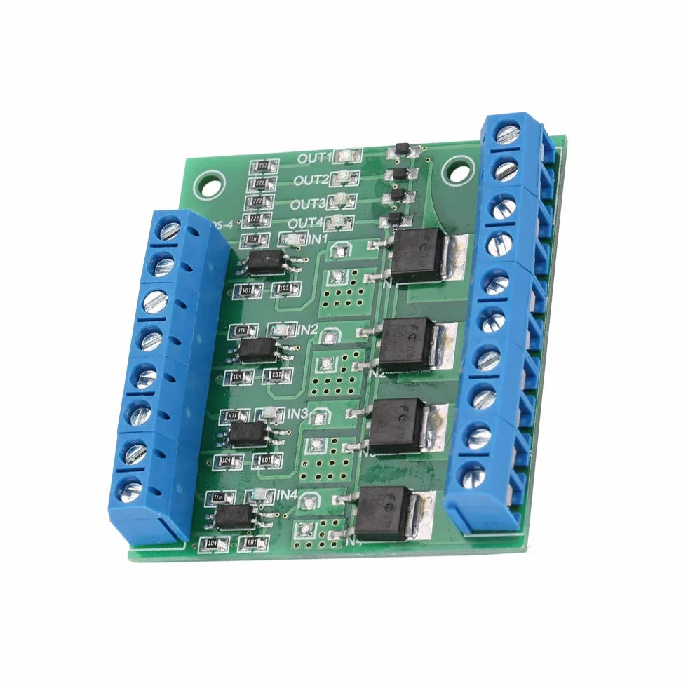 Moduł PWM Mosfet 4-kanałowy sterownik PLC płytka drukowana