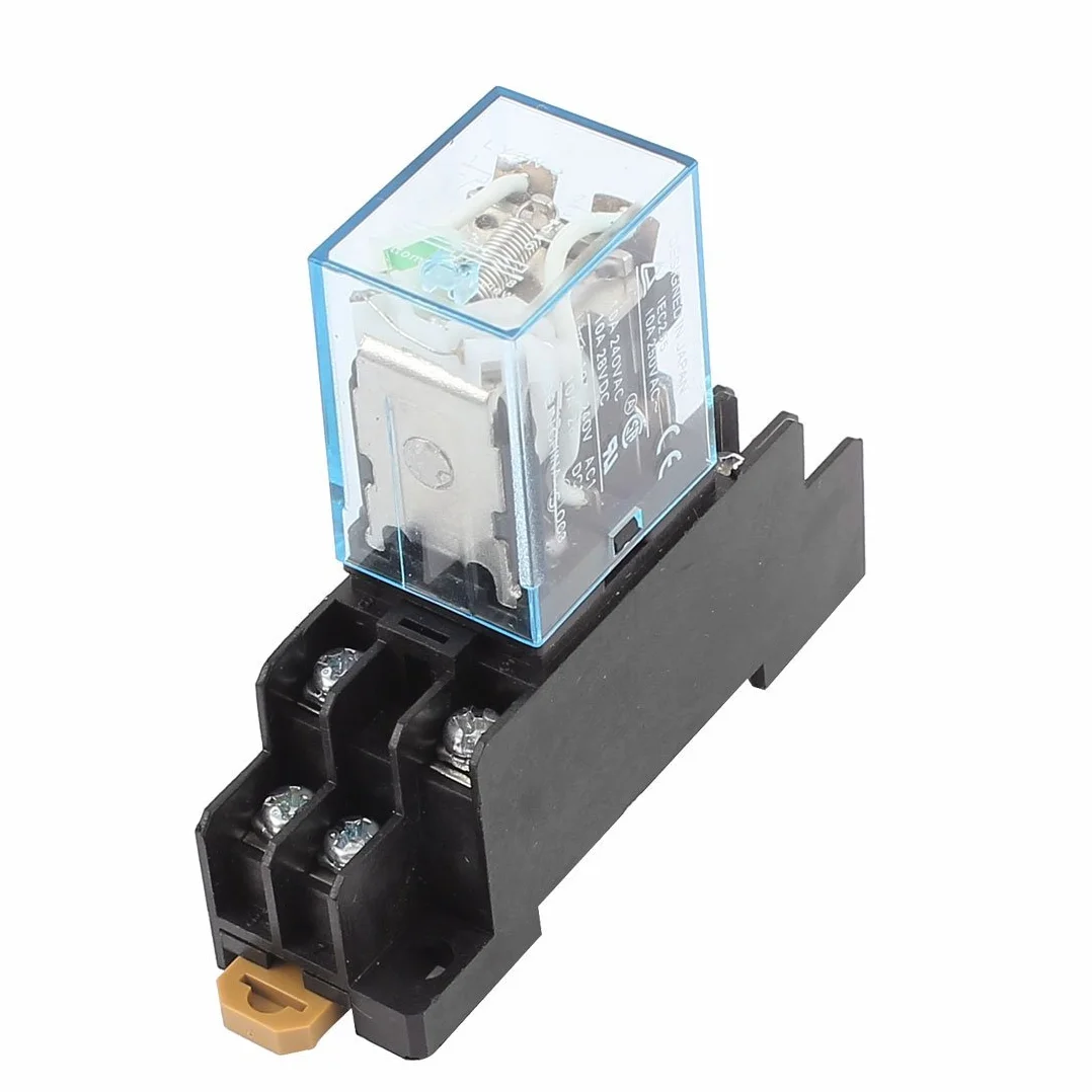 IEC255 DC 12 V cewka 8 styków DPDT elektromagnetyczny przekaźnik zasilania w podstawie gniazda