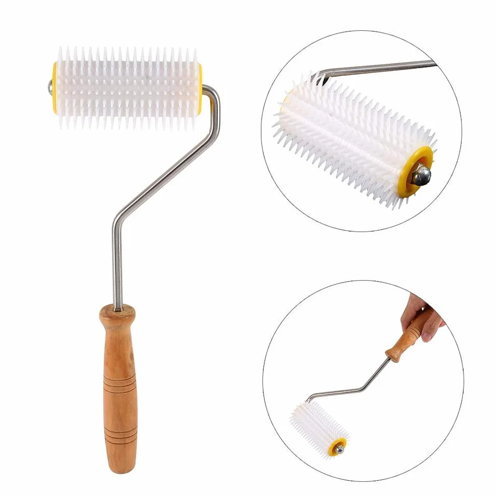 Honig Entdeckeln Roller Bee Kamm Kunststoff Entdeckelnadel Roller Extrahieren Bienenhonig Imkerei Werkzeug Perfekte Ausrจนstung