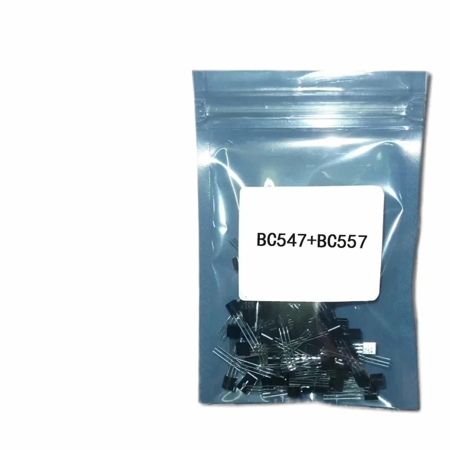 BC547 BC557 Tranzystory NPN PNP Zestaw 50 sztuk DIY