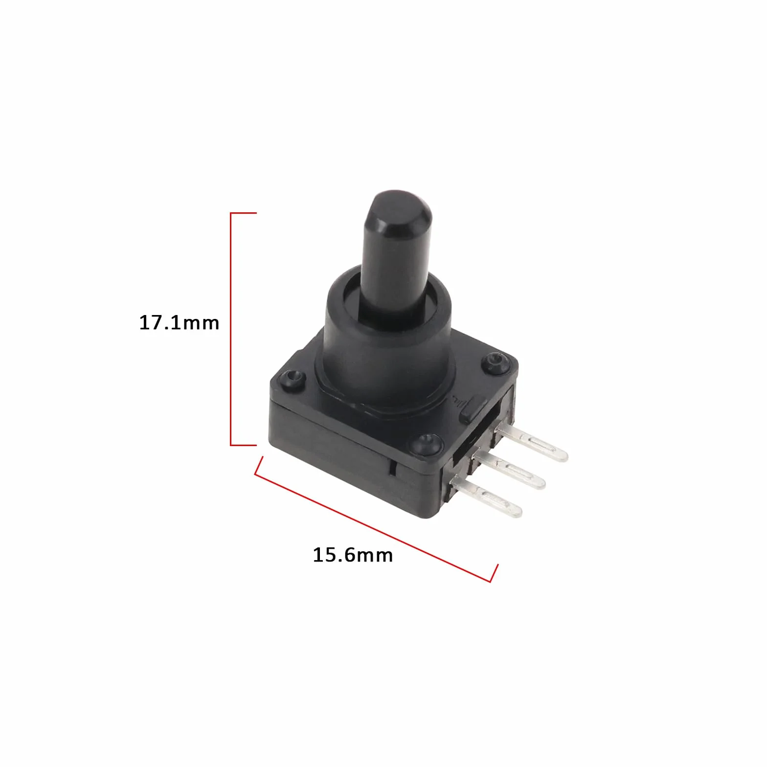 VGOL Potencjometr kompatybilny z Thrustmaster 458 Spider 458 Italia, T80, RS, T80, 488, GTB, Edition, do gier wyścigowych, 17,1 x 15,6 mm, czarny